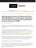 Miningcoop Unveils AI-Powered Cloud Mining Platform, Ushering in a New Era of Free Bitcoin Mining and Sustainable Passive Income in 2025