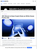 SEC and White House Fast-Track Crypto Rules by Year-End