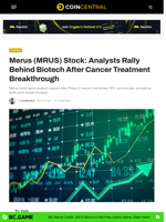 Merus (MRUS) Stock: Analysts Rally Behind Biotech After Cancer Treatment Breakthrough - CoinCentral