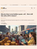 Bitcoin short-term holders panic-sell - How will this affect BTC's future? - AMBCrypto