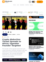 Crypto Abduction Threat Spreads to Africa; Ugandan Founder Targeted – Africa Bitcoin News