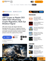 XRP Surges as Ripple CEO Takes Role Influencing Crypto Regulation, Bulls Eye Breakout Signal – Markets and Prices Bitcoin News
