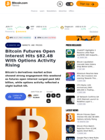 Bitcoin Futures Open Interest Hits $82.4B With Options Activity Rising – Markets and Prices Bitcoin News
