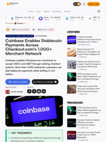 Coinbase Enables Stablecoin Payments Across Checkout.com's 1,000+ Merchant Network