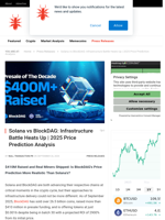 Solana vs BlockDAG: Infrastructure Battle Heats Up | 2025 Price Prediction Analysis - NullTX