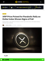 XRP Price Poised for Parabolic Rally as Dollar Index Shows Signs of Fall - CoinCentral