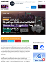 Increase Your Portfolio With These Top Crypto To Buy Now For Huge ROI | Live Bitcoin News