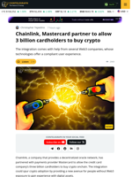 Chainlink, Mastercard to Bring Crypto Transactions to 3B Cardholders
