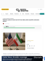 Pakistan seeks to host next US-Iran talks amid ceasefire extension efforts