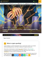 Crypto spoofing for dummies: How traders trick the market