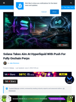 Solana Takes Aim At Hyperliquid With Push For Perps