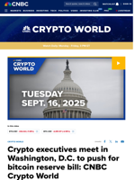 Crypto executives meet in Washington, D.C. to push for bitcoin reserve bill: CNBC Crypto World