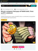 Fold retires $66M debt, frees 521 BTC collateral