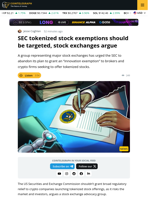 SEC Must Rethink Allowing Tokenized Stocks: Advocacy Group