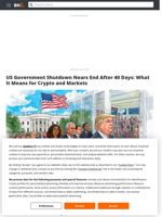 US Government Shutdown Nears End After 40 Days: What It Means for Crypto and Markets - Brave New Coin