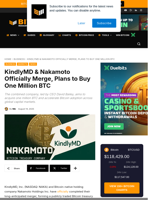 KindlyMD & Nakamoto Officially Merge, Plans To Buy One Million BTC