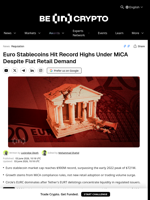 Euro Stablecoins Hit Record Highs Under MiCA Despite Flat Retail Demand