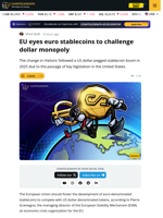 Euro Officials Push for Euro Stablecoins