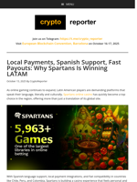 Local Payments, Spanish Support, Fast Payouts: Why Spartans Is Winning LATAM