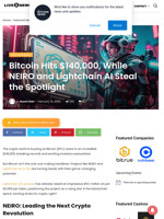 Bitcoin Hits $140,000, While NEIRO and Lightchain AI Steal the Spotlight | Live Bitcoin News