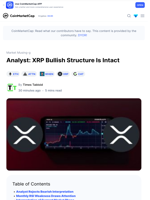 Analyst: XRP Bullish Structure Is Intact: Guest Post by Times Tabloid | CoinMarketCap
