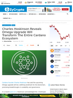 Charles Hoskinson Reveals Omega Upgrade Will Transform The Entire Cardano Ecosystem ⋆ ZyCrypto