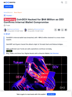 Indian Crypto Exchange CoinDCX Hacked For $44 Million