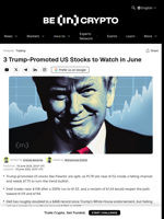 3 Trump-Promoted US Stocks to Watch in June