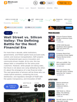 Wall Street vs. Silicon Valley: The Defining Battle for the Next Financial Era – Op-Ed Bitcoin News