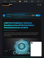 LINK Price Prediction: Technical Breakdown Eyes $7.50 Test Before Potential Recovery to $8.12 - Blockchain.News