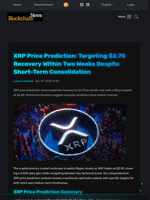 XRP Price Prediction: Targeting $2.75 Recovery Within Two Weeks Despite Short-Term Consolidation - Blockchain.News
