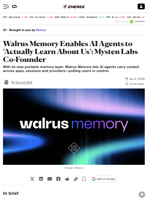 Walrus Memory Enables AI Agents to ‘Actually Learn About Us’: Mysten Labs Co-Founder - Decrypt