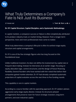 What Truly Determines a Company’s Fate Is Not Just Its Business | Visionary Financial
