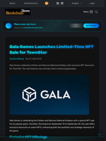 Gala Games Launches Limited-Time NFT Sale for TownStar - Blockchain.News