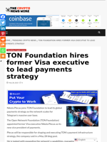 TON Foundation hires former Visa executive to lead payments strategy - The Crypto News Wire