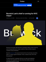 Burwick Law's chief is running for NYC mayor