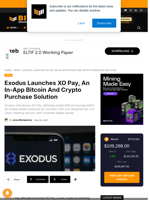 Exodus Launches XO Pay, An In-App Bitcoin And Crypto Purchase Solution