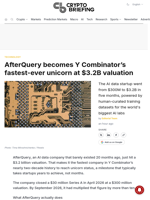 AfterQuery becomes Y Combinator's fastest-ever unicorn at $3.2B valuation