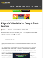 4 Signs of a Trillion-Dollar Sea Change in Bitcoin Valuations