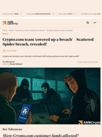 Crypto.com team 'covered up a breach' - Scattered Spider breach, revealed! - AMBCrypto
