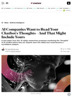 AI Companies Want to Read Your Chatbot's Thoughts—And That Might Include Yours - Decrypt