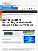 Banks explore launching a stablecoin linked to G7 currencies - The Crypto News Wire