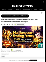 Bitrue Gives New Futures Traders A 100 USDT Voucher In Halloween Campaign