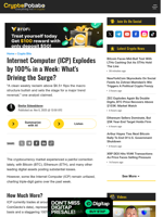 Internet Computer (ICP) Explodes by 100% in a Week: What's Driving the Surge?