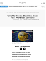Here’s The Direction Bitcoin Price Always Takes After Bitcoin Conference