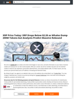XRP Price Today: XRP Drops Below $2.20 as Whales Dump 200M Tokens but Analysts Predict Massive Rebound - Brave New Coin
