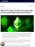 While ETH Targets $7,500 and Fusaka Lands, A New Presale Might Deliver More Returns