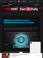 LINK Price Prediction: Targets $10.50-$15.50 Range by April 2026 - Blockchain.News