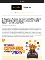MOBU Leads as Best Crypto Presale Right Now with Top 7 Picks