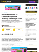 Interpol Reports Over 60 Countries Hit by Human Trafficking-Fueled Crypto Scams